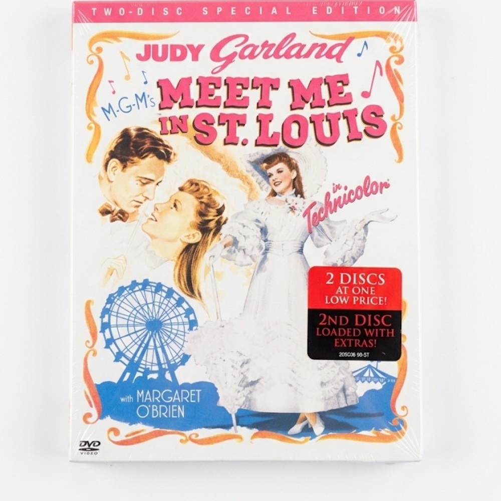 Judy Garland Meet Me in St. Louis DVD - White & Pink Cover
